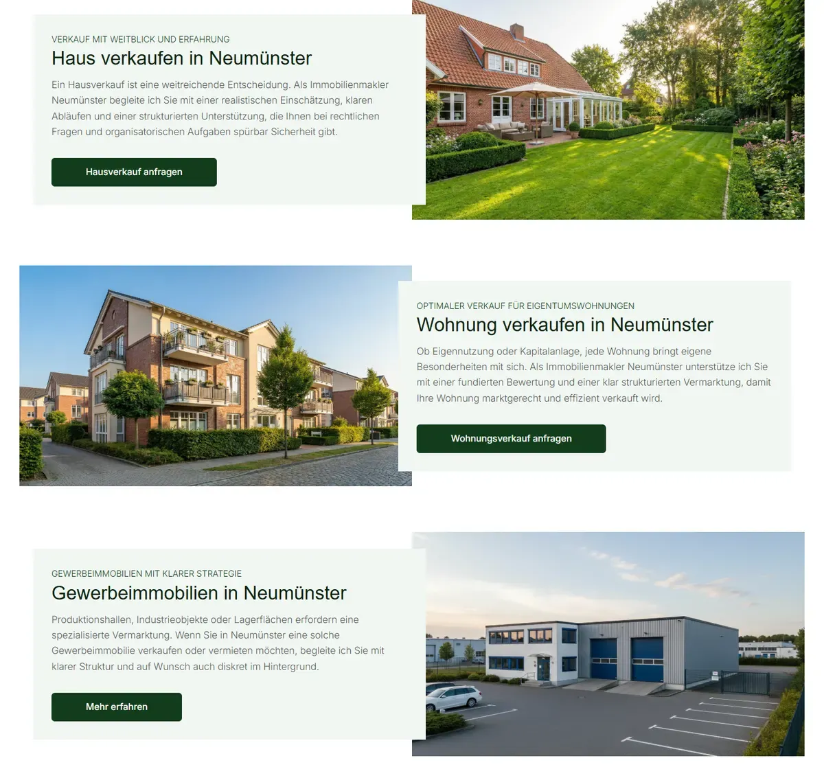 Leistungsseiten von Bechtel Immobilien